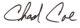 Chad Coe Autograph